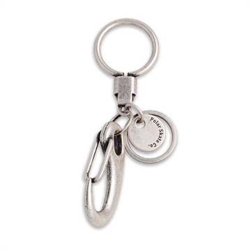 Polar Skate Co Hook Key Ring Brushed Silver